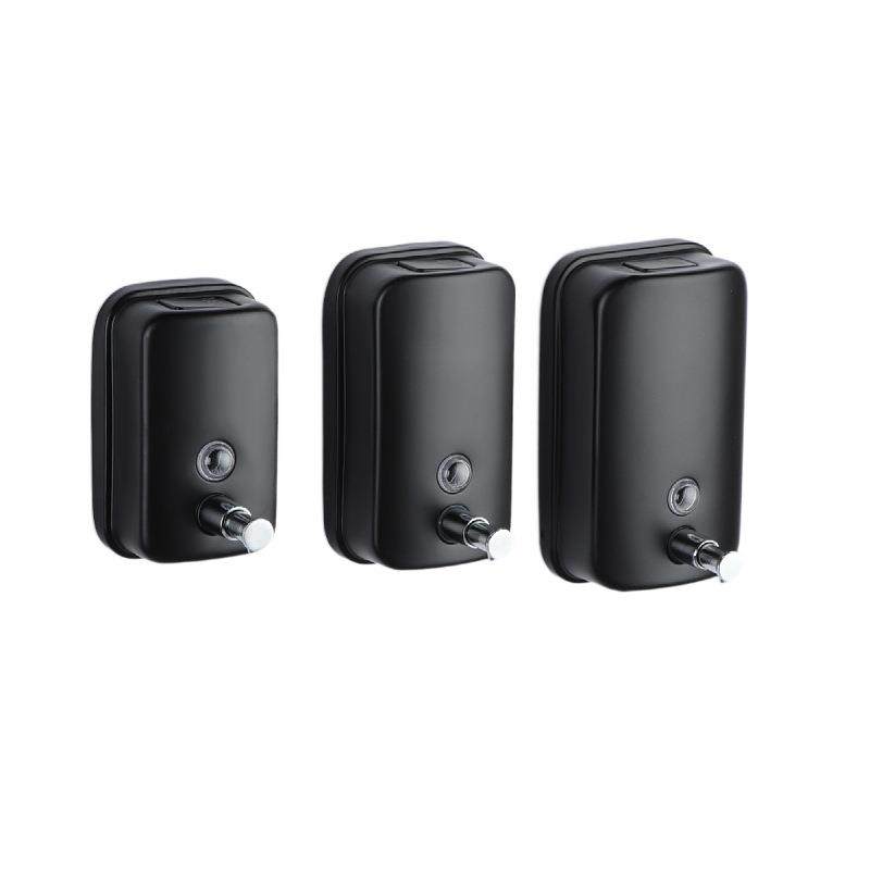 304不锈钢皂液器壁挂式手动按压皂液器酒店浴室挂墙配件