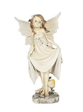 外贸复古少女花仙子花园庭院摆件户外园林创意摆件树脂工艺品装饰