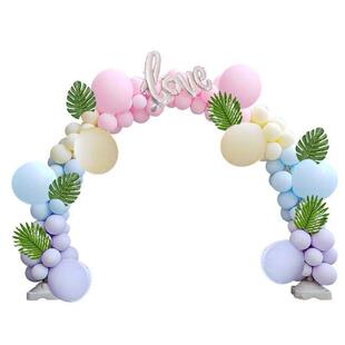 气球拱门开业庆典生日结婚婚庆拱门架10节杆子可拆卸伸缩注水拱门