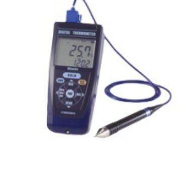 千野日本进口便携式数字手持温度计MC1000-000易读性多输入