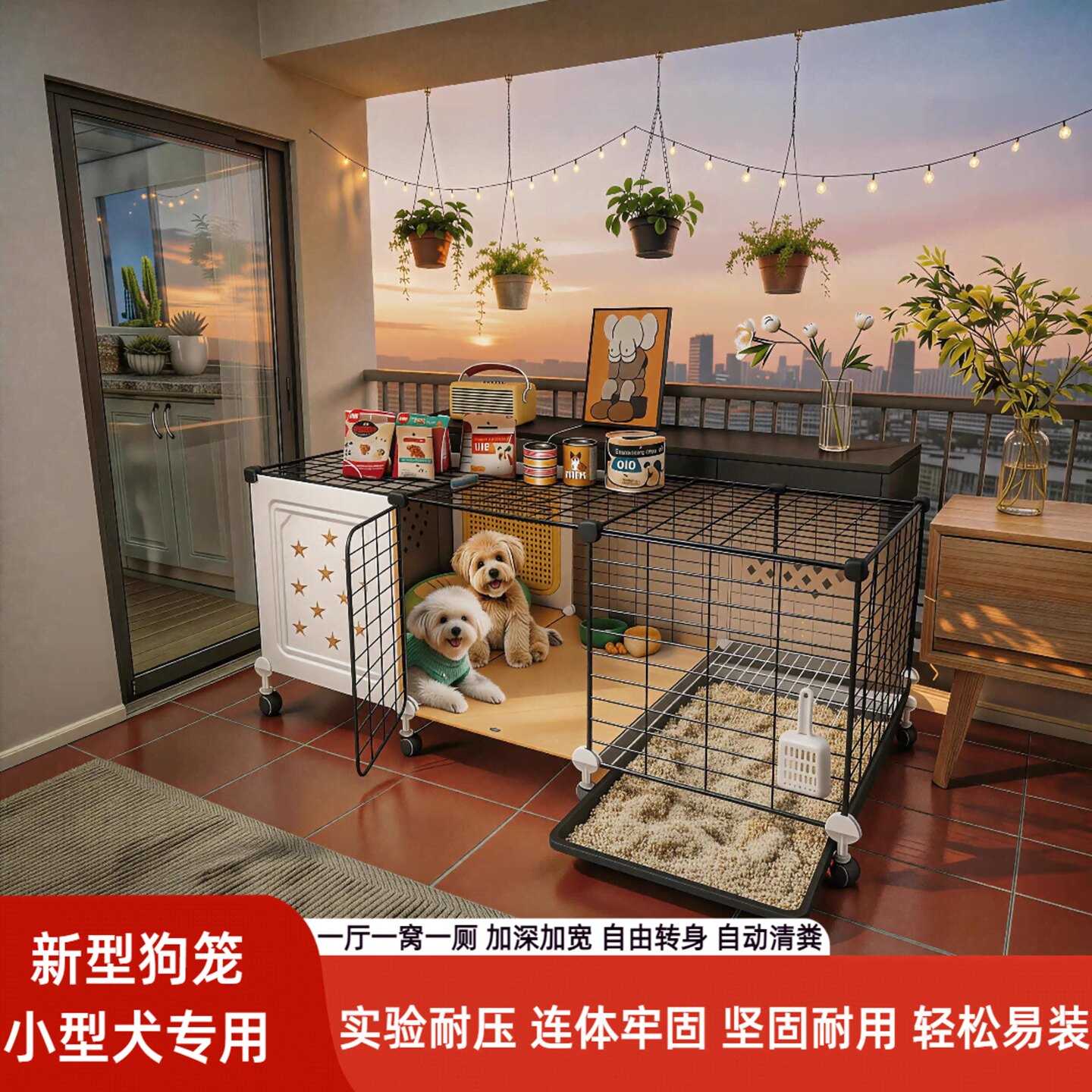 新型小狗笼子博美泰迪比熊专用窝