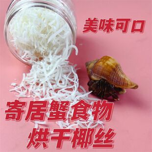 寄居蟹宠物专用饲料零食椰丝椰蓉椰片沙蟹海水饲料食物爬宠虾蟹