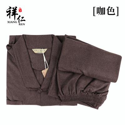 新款祥仁冬季棉衣棉裤澳呢料小褂保暖轻便短褂男女僧人和尚衣僧服