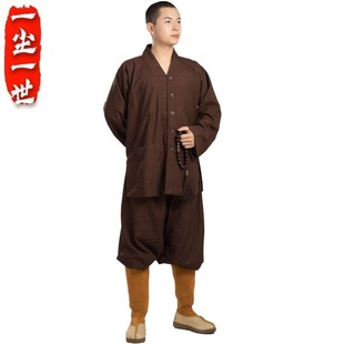 全套 新僧衣短褂小褂四季 款 透气套装 男女僧衣罗民族汉褂和尚服僧装