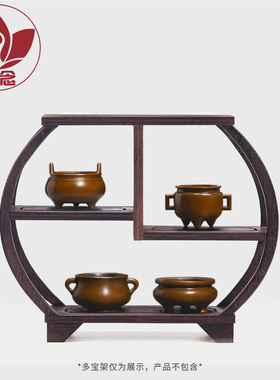 庆松堂苏工铜炉名家胡庆松制迷你台几一手炉迷你四足方鼎迷你手炉