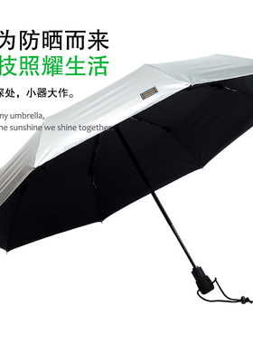 英国户外轻便防晒折叠自动速干风暴伞防紫外线男晴雨两用遮阳伞女