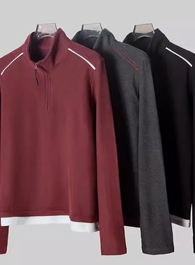 舒适简约2024秋季气质穿搭半拉链立领修身时尚百搭小衫FL03F