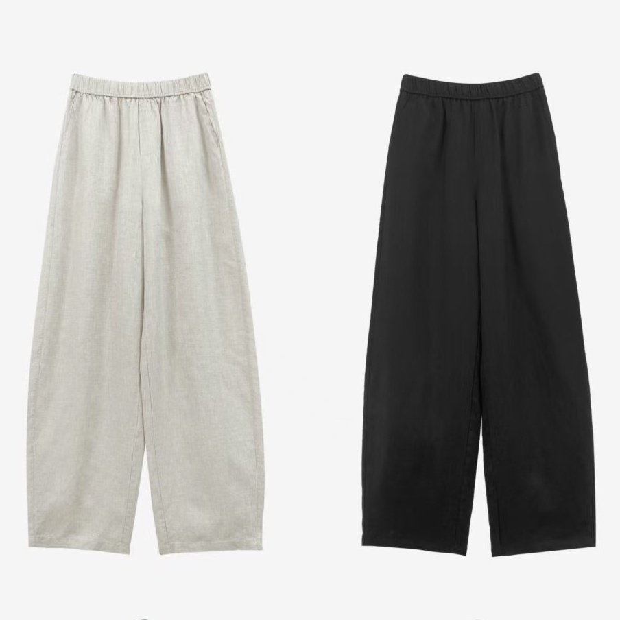 2025春夏新款韩版百搭显瘦气质慵懒感亚麻镰刀裤3044,女装/女士精品,休闲裤,淘宝优惠券,粉丝福利购,淘宝优惠卷