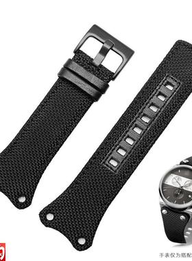 代用CK手表带EgAGER系列K4B384B3K4B371B6K4B371B3尼龙帆布表带