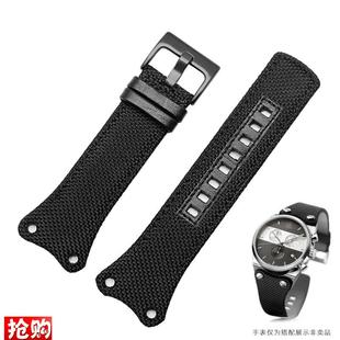 代用CK手表带EgAGER系列K4B384B3K4B371B6K4B371B3尼龙帆布表带