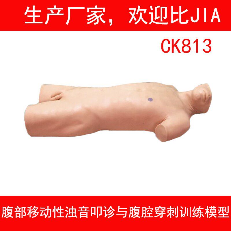 腹部移动性浊h音叩诊与腹腔穿刺训练模型 腹腔穿刺仿真病人