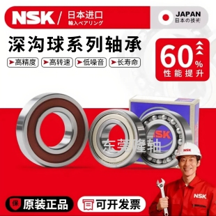 日本进口NSK高速6300静音6301电机6302 6303 6304 6305 6306Z轴承