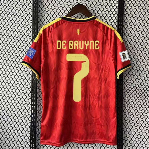 2026 Belgium World Cup home Jersey DE BRUYNE football jersey