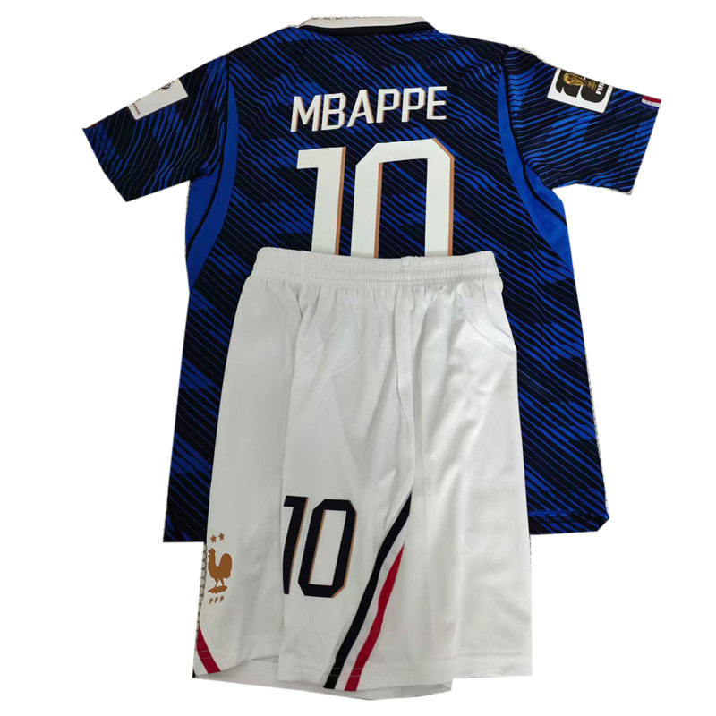 2026 France World Cup Jersey Kit Kids MBAPPE DEMBELE DOUE图片