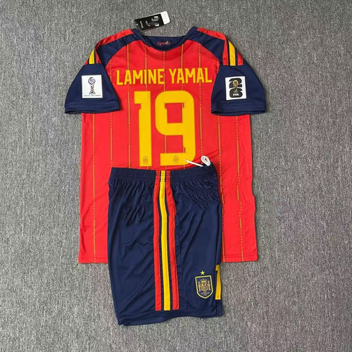 Spain 2026 World Cup Jersey Kids kit LAMINE YAMAL RODRIGO