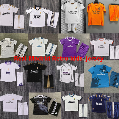 RONALDO Zidane Real Madrid Beckham Raul Retro kids jersey