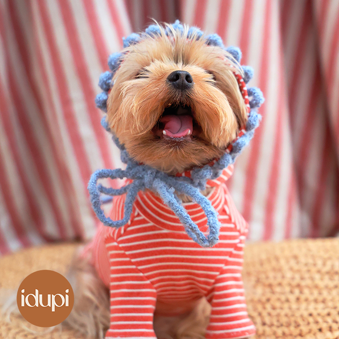 idupi宠物秋冬打底衣帽子