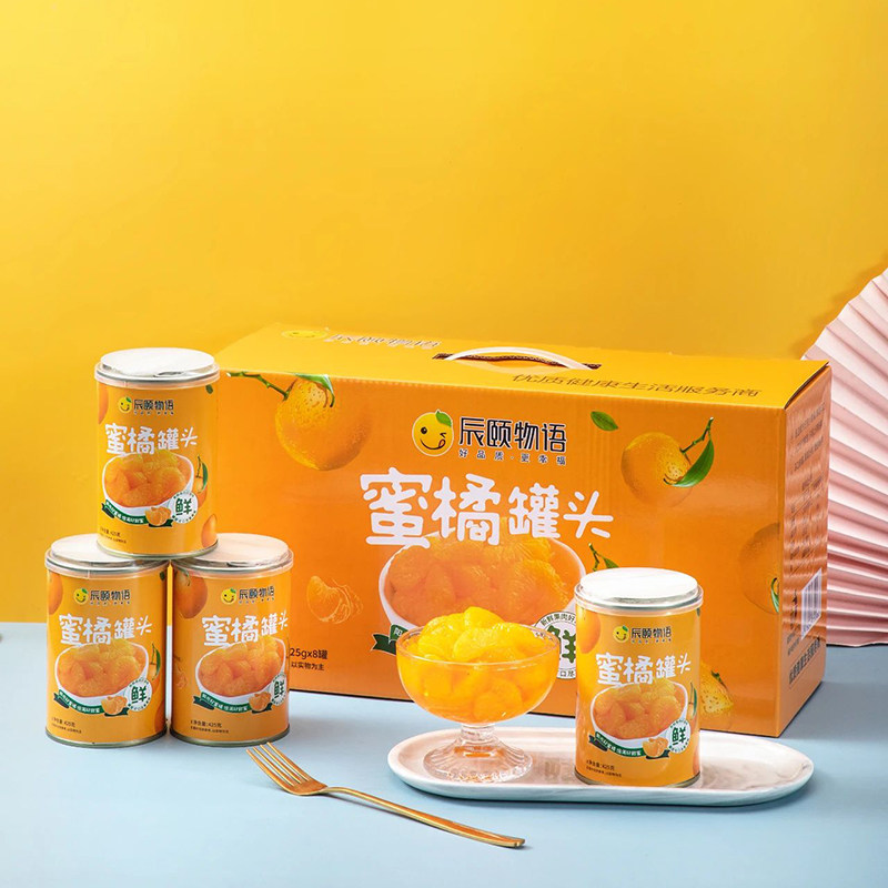辰颐物语橘子罐头礼盒装年货