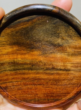 老挝大红酸枝木（交趾黄檀木）一体成型工艺制作杯垫/碗垫/茶壶垫