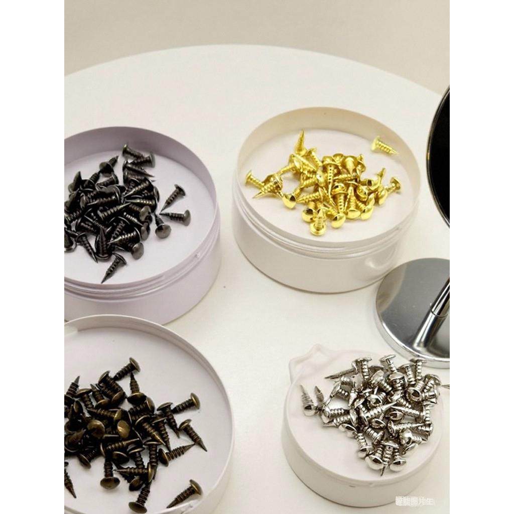 螺纹泡钉子圆钉4X8工艺礼盒相框泡钉光面钉装饰金色铆钉图钉鞋钉,住宅家具,泡钉,淘宝优惠券,粉丝福利购,淘宝优惠卷