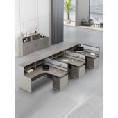 职员办公桌椅组合简约现代2 6人工位桌屏风卡座财务办公电脑桌