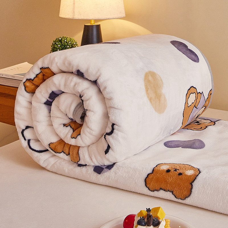 夏季空调毯牛奶绒毛毯小毯子单双人珊瑚法兰绒沙发办公室午睡盖毯