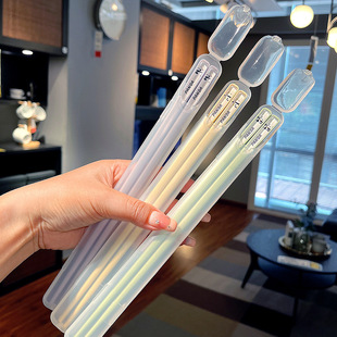 便携式可爱熊猫筷子情侣套装上班一个人专用筷子盒人出门携带方便