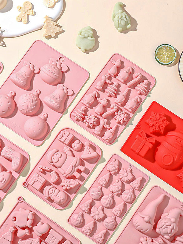 New Christmas Bell Christmas Series Chocolate Mousse Food Grade Silicone Biscuit Christmas Silicone Mold