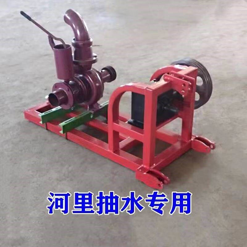 拖拉机带抽水泵农田灌溉离心式喷灌泵多功能发电机后输出带座架