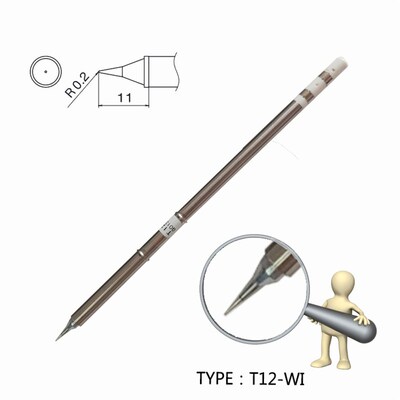 西安原装品质T12-B2/ILS烙铁头纯铜圆头焊咀发热芯通白光951焊台