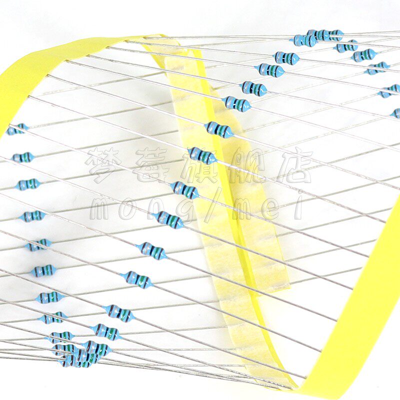 1/6w金属膜电阻1% 0.125w1.2K 1.3K 1.5K 1.6K 1.8K 2K 2.2KR千欧