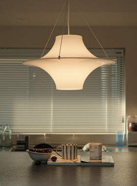 琉光Lokki中古法式奶油海鸥餐厅吊灯北欧复古书房创意客厅设计师