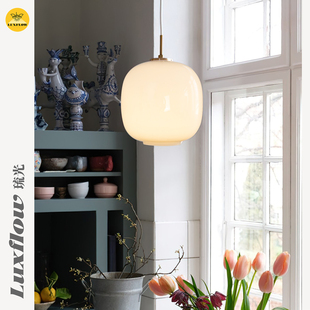 琉光丹麦VL45 Radiohus玻璃吊灯球形餐厅设计师中古床头卧室灯具