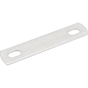 304不锈钢U型螺栓挡板管卡横板长方形双孔垫片管夹底板U型螺丝板