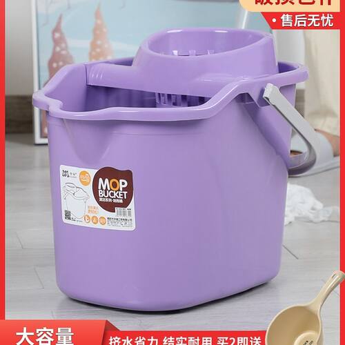 拖把桶带滑轮加厚洗拖把桶长方形墩布拖布桶老式拖地桶家用地拖桶