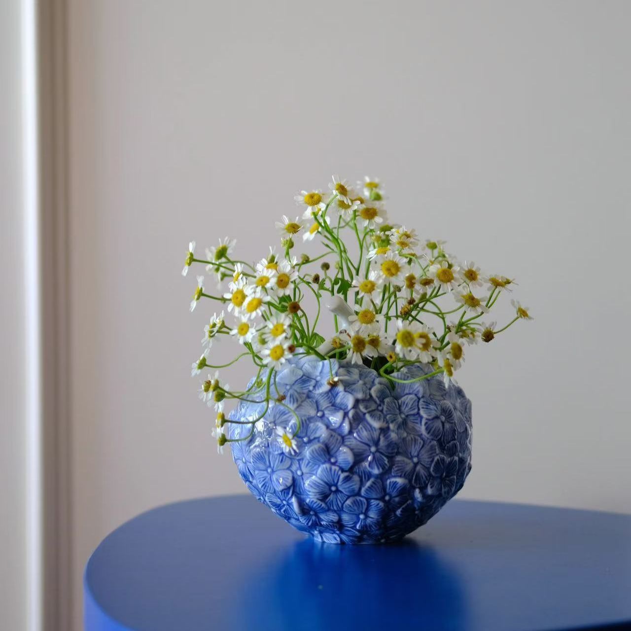 ZJHOME出口德国手作花之礼赞蓝色粉色紫色绣球花瓶乔迁礼物