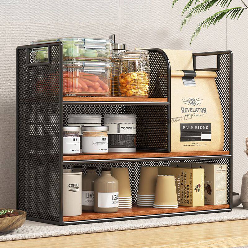 桌面置物架餐桌上收纳办公桌桌上工位水杯厨房台面书桌多层架