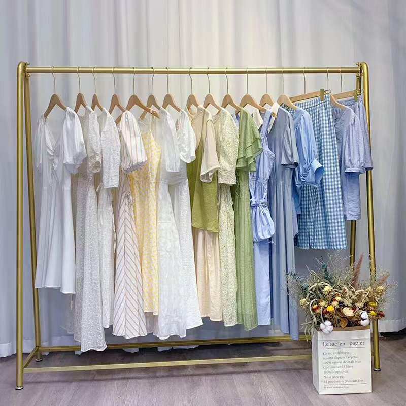 衣架服装店专用飘浪纳米金色挂衣架落地服装架衣帽婚纱礼服展示架