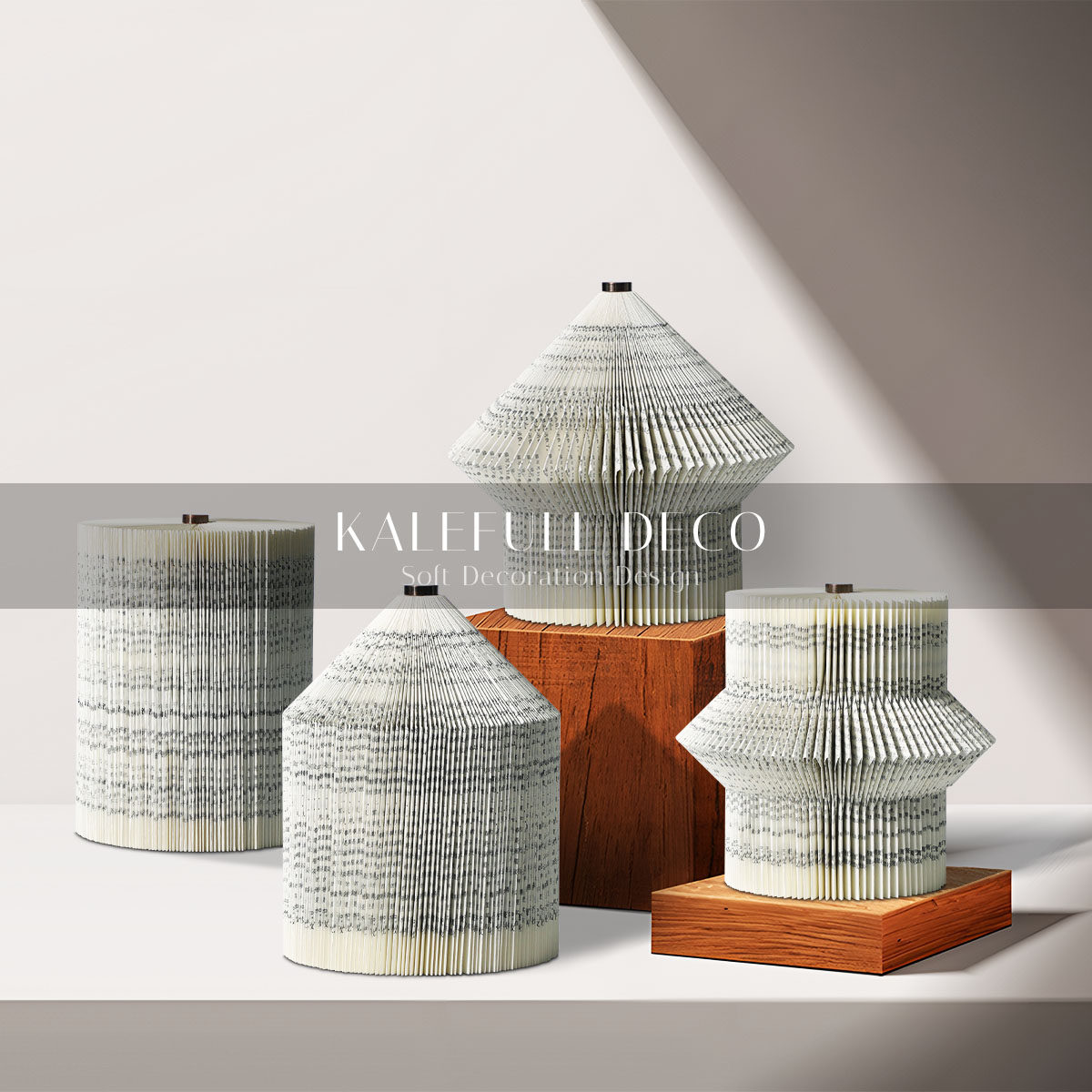 现代极简欧式报纸手工折纸造型摆件客厅书房电视柜样板间创意饰品