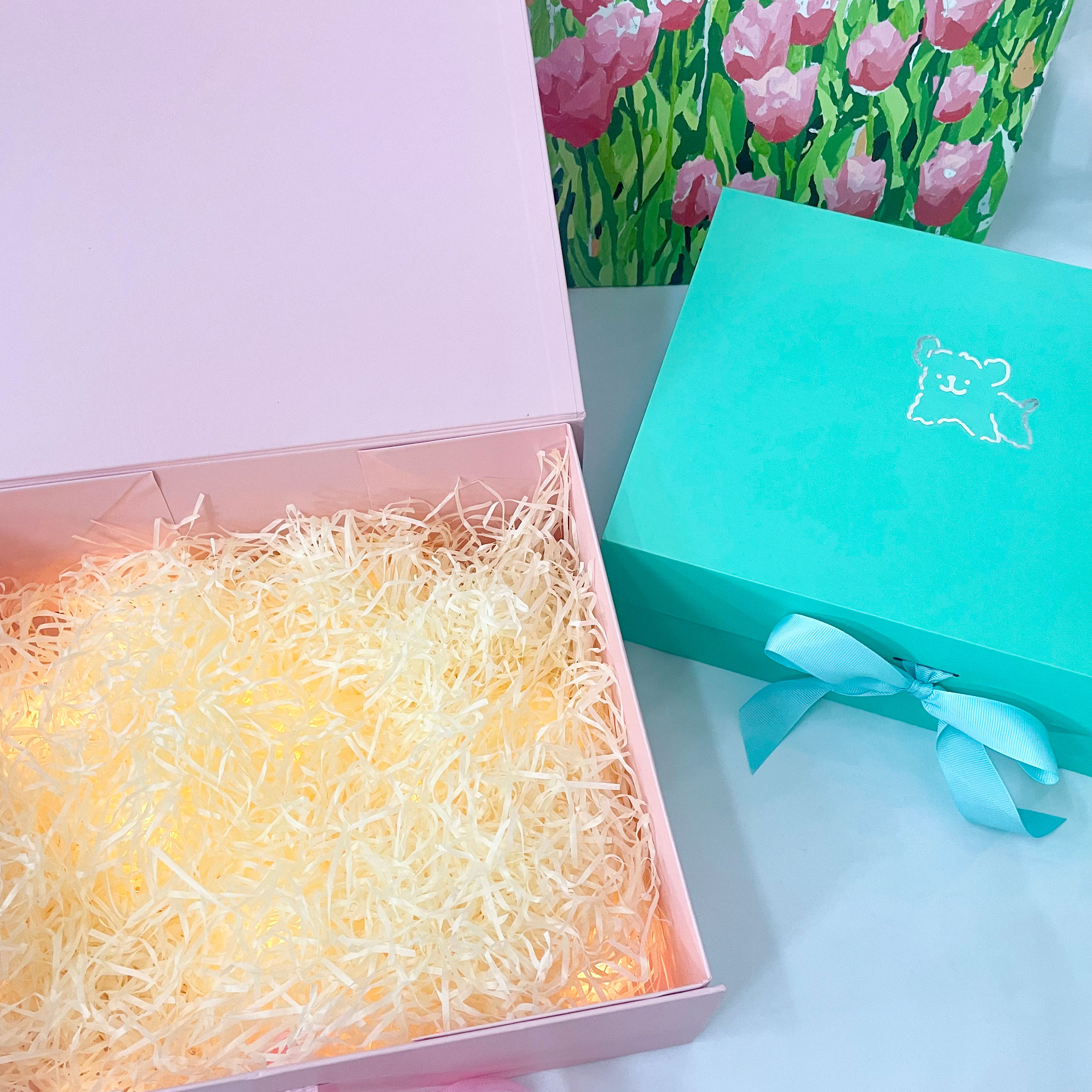 精致线条小狗礼物盒空送女友男生卡通动漫生日礼品包装盒惊喜高档