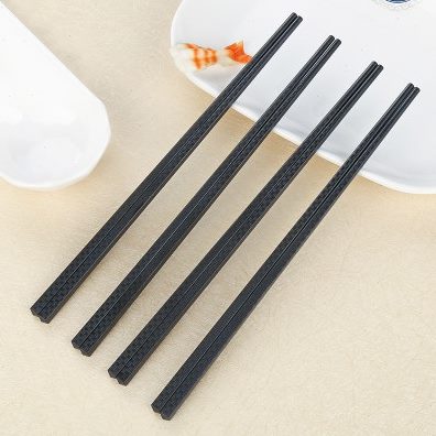 餐厅机黑色消毒防霉高端饭店防滑专用合金筷子酒店商用耐高温家用