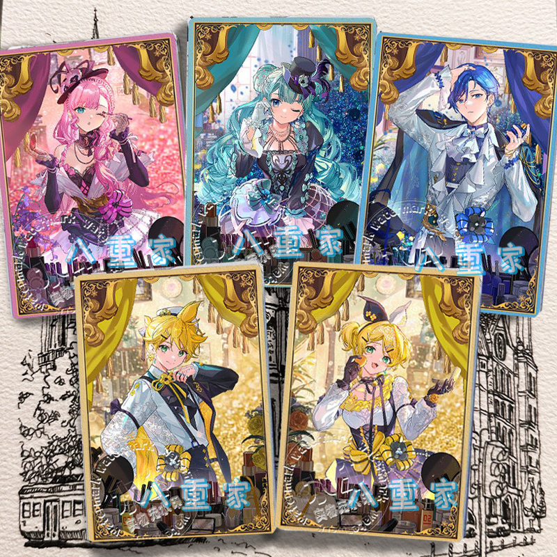 卡游初音未来映彩系列MEIKO镜音铃连双子巡音流歌流麻沙立牌周边