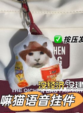 没经济没建模猫meme干嘛猫这我小书包发声玩偶钥匙扣挂件周边