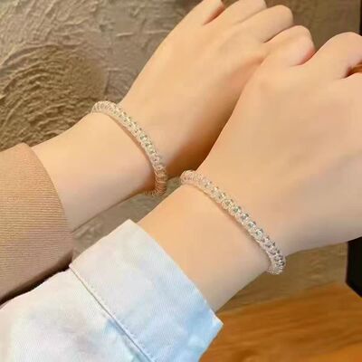 人鱼姬电话线发圈细款高弹力高级感不伤发扎头小皮筋女手环饰品