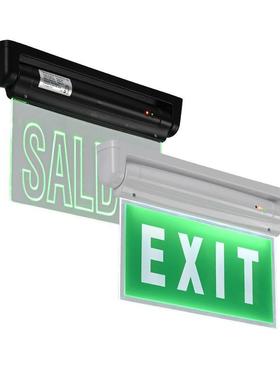 高亮款外贸应急出口指示牌美规欧规亚克力应急指示灯EXIT应急灯