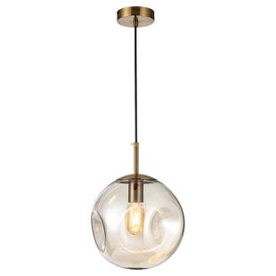 现代简约单头网红凹凸玻璃球小吊灯北欧轻奢个性 创意吧台餐厅吊灯