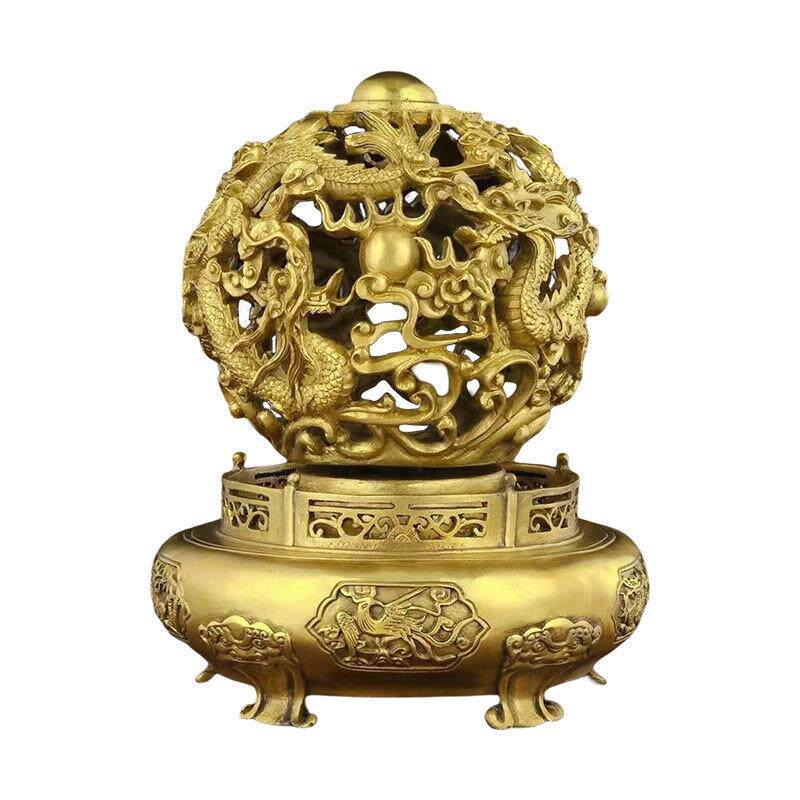 铜九转乾坤鼎纯铜摆件时来运转客厅家居办公室装饰开业礼品工艺品