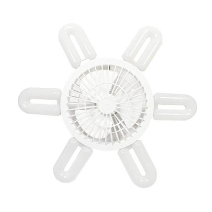 led风扇灯遥控调光调风6叶子灯小型卧室螺口e27吊扇灯电风扇