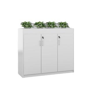 新款 办公室隔断柜简约现代文件矮柜储物花槽资料花草木质厂家直销