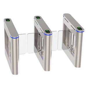厂家立式摆闸人脸识别刷卡遥控考勤工地三辊闸人行通道门翼闸机